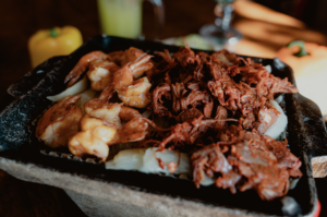 Delicious Mexican dishes at Mercado Juarez