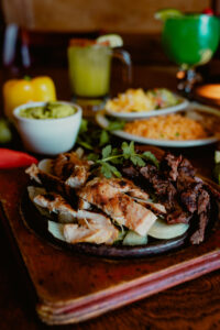 Sizzlin' Fajitas at Mercado Juarez